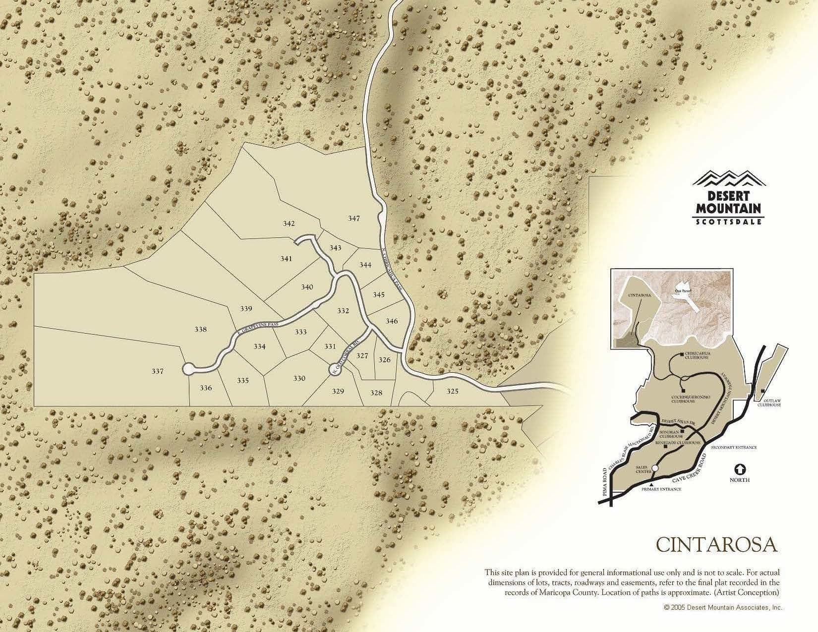 Cintarosa Golf Community Map