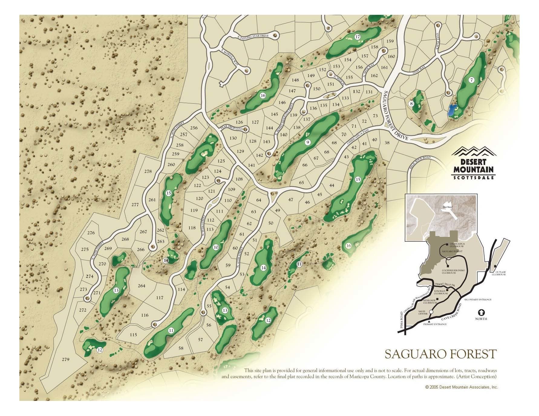 Saguaro Forest Golf Community Map